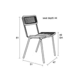 Chair Jort Black/Natural
