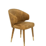 Chair Lunar Velvet Ochre Fr