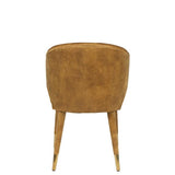Chair Lunar Velvet Ochre Fr