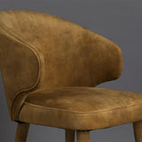 Chair Lunar Velvet Ochre Fr