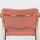 Armchair Jolien Gold/Pink