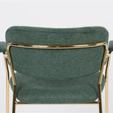 Armchair Jolien Gold/Dark Green