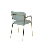 Armchair Jolien Gold/Light Green