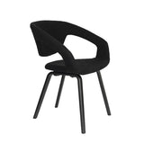 Armchair Flexback Boucle Black