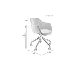 Office Chair Junzo Rib Light Green