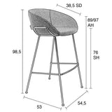 Barstool Feston Brown