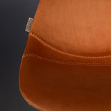 Counter Stool Franky Velvet Orange