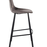 Barstool Franky Velvet Grey