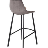 Barstool Franky Velvet Grey
