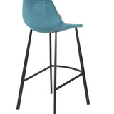 Barstool Franky Velvet Petrol