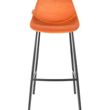 Barstool Franky Velvet Orange