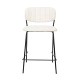 Counter Stool Jolien Black/Bouclé