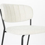 Counter Stool Jolien Black/Bouclé