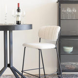 Counter Stool Jolien Black/Bouclé