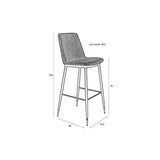 Barstool Lionel Light Grey