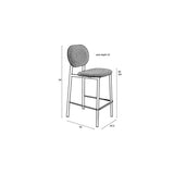 Counter Stool Spike Grey