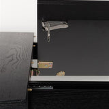 Table Glimps 120/162x80 Black