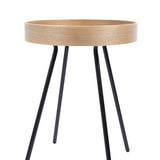 Side Table Oak Tray