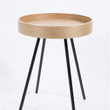 Side Table Oak Tray