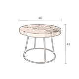Side Table Kraton Chocolate Black L