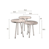 Side Table Alim Set Of 3