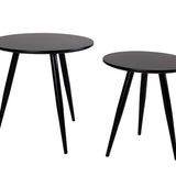 Side Table Daven Black Set Of 2