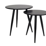 Side Table Daven Black Set Of 2