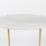 Side Table Timpa Marble White