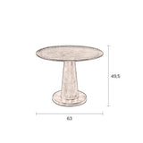 Side Table Brute Brass