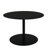 Side Table Snow Black Round M
