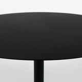 Side Table Snow Black Round M