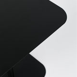Side Table Snow Black Rectangle