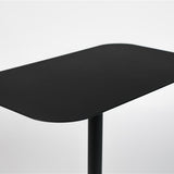 Side Table Snow Black Rectangle