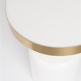 Side Table Glam White
