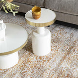 Side Table Glam White