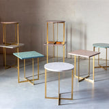 Side Table Luigi Round White