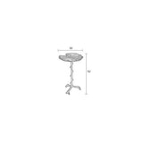 Side Table Lily Single Black