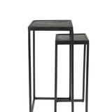 Side Table Parker Set Of 2 High Black