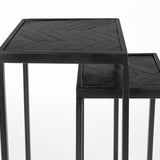 Side Table Parker Set Of 2 High Black