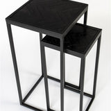 Side Table Parker Set Of 2 High Black