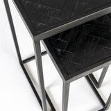 Side Table Parker Set Of 2 High Black