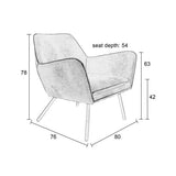 Lounge Chair Bon Brown