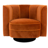 Lounge Chair Flower Orange
