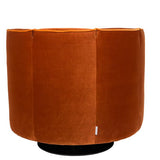 Lounge Chair Flower Orange