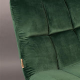 Lounge Chair Bar Velvet Green