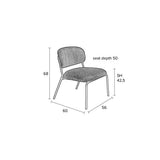 Lounge Chair Jolien Black/Grey