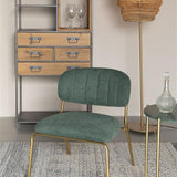 Lounge Chair Jolien Gold/Dark Green