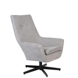 Lounge Chair Bruno Rib Light Grey
