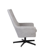 Lounge Chair Bruno Rib Light Grey