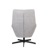 Lounge Chair Bruno Rib Light Grey